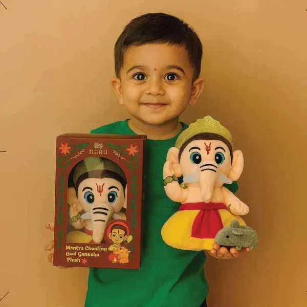 Baal Ganesha Plush Musical in real play